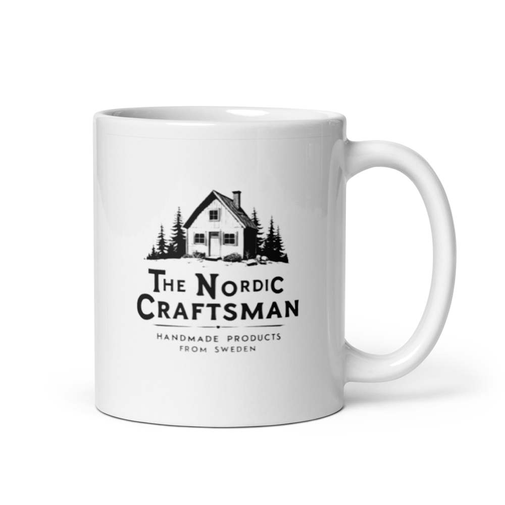 White glossy mug - The Nordic Craftsman