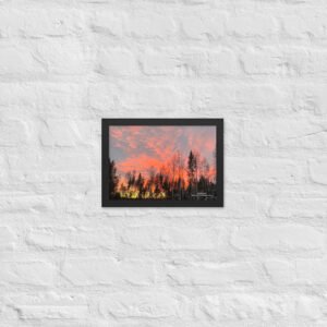 Framed poster - Sky is on Fire